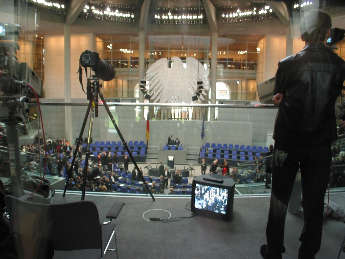  Pressearbeit bei der Bundesversammlung (Wahl des Bundespräsidenten) im Reichstagsgebäude