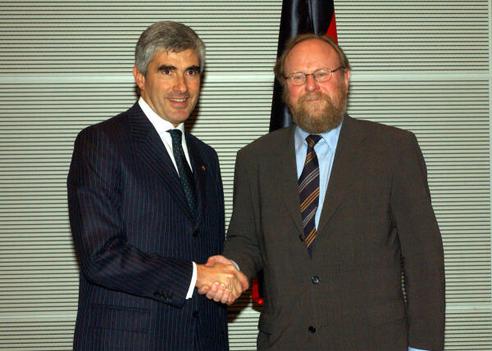 Casini, Pier Ferdinando; Thierse, Wolfgang Reichstagsgebäude, Empfangsraum