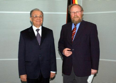 Iliescu, Ion; Thierse, Wolfgang Reichstagsgebäude, Empfangsraum