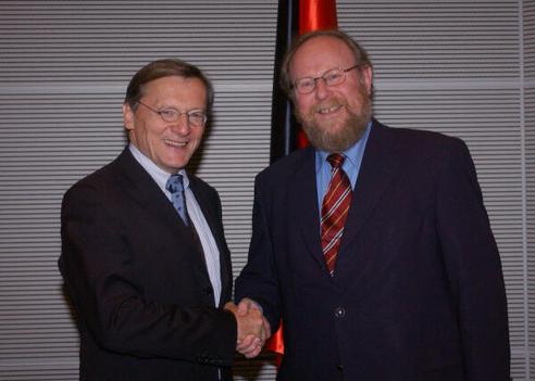 Schüssel, Wolfgang; Thierse, Wolfgang Reichstagsgebäude, Empfangsraum