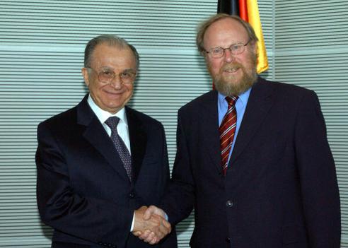 Iliescu, Ion; Thierse, Wolfgang Reichstagsgebäude, Empfangsraum