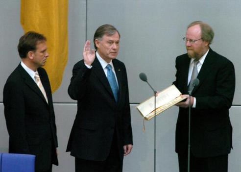 Althaus, Dieter; Thierse, Wolfgang; Köhler, Horst Reichstagsgebäude, Plenarsaal
