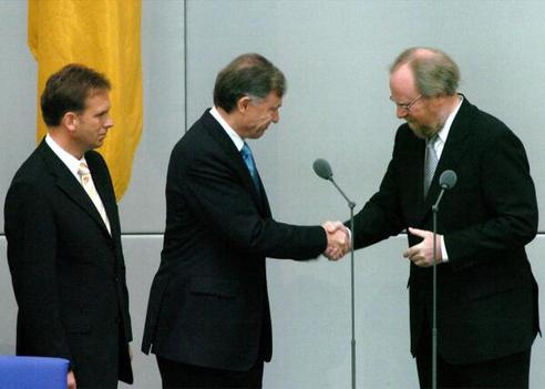 Althaus, Dieter; Thierse, Wolfgang; Köhler, Horst Reichstagsgebäude, Plenarsaal