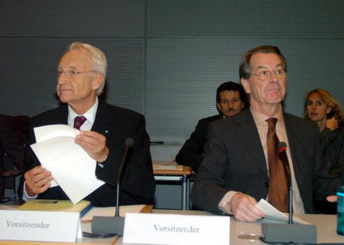 Müntefering, Franz; Stoiber, Edmund Reichstagsgebäude, Präsidialebene