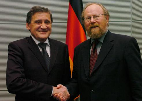 Sami, Zoran; Thierse, Wolfgang Reichstagsgebäude, Empfangsraum