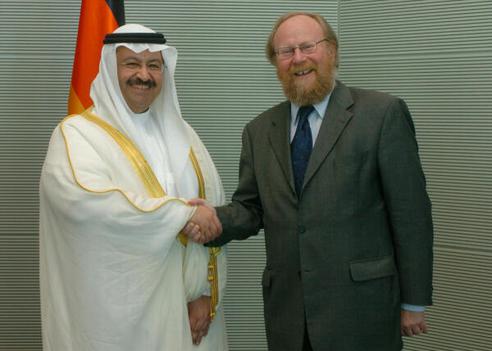 Yawar, Ghasi Maschal Adschil Al-; Thierse, Wolfgang Reichstagsgebäude, Empfangsraum