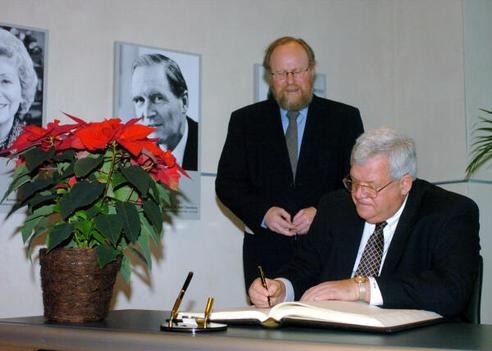 Hastert, J.Dennis; Thierse, Wolfgang Reichstagsgebäude, Empfangsraum