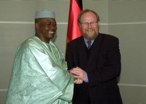 Thierse, Wolfgang; Touré, Amadou Toumani Reichstagsgebäude, Empfangsraum