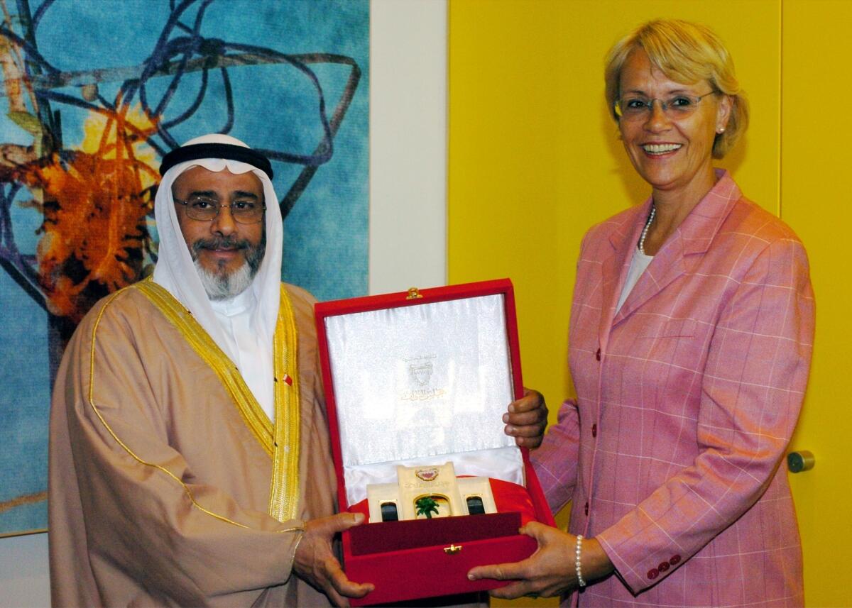 Dahrani, Khalifa Ahmed Al; Kastner, Susanne Bundestagsvizepräsidentin Dr. h. c. Susanne Kastner, SPD, empfängt den Präsidenten des Repraesentantenhauses des Koenigreiches Bahrain, Khalifa Ahmed Al Dahrani