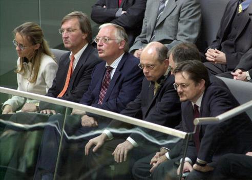 Verheugen, Günter; Borowski, Marek Reichstagsgebäude, Besucherebene