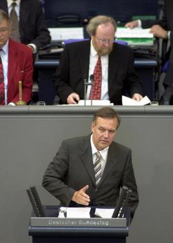 Rühe, Volker; Thierse, Wolfgang Reichstagsgebäude, Plenarsaal