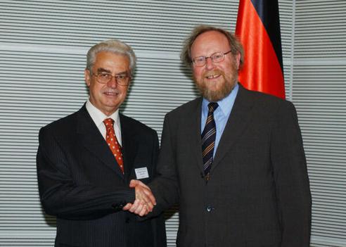 Pellumbi, Servet; Thierse, Wolfgang Reichstagsgebäude, Empfangsraum