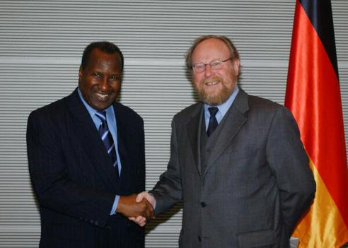 Konaré, Alpha Oumar; Thierse, Wolfgang Reichstagsgebäude, Empfangsraum