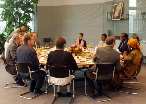 Konaré, Alpha Oumar; Thierse, Wolfgang Reichstagsgebäude, Empfangsraum