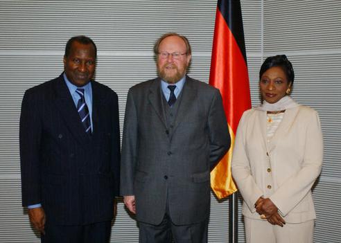 Konaré, Alpha Oumar; Thierse, Wolfgang Reichstagsgebäude, Empfangsraum