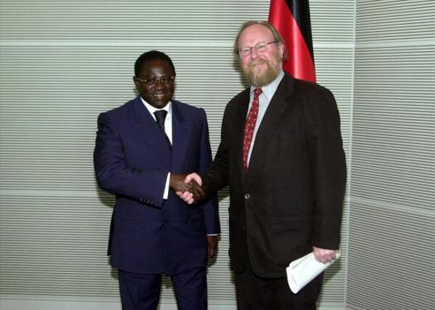 Diop, Pape; Thierse, Wolfgang Reichstagsgebäude, Empfangsraum