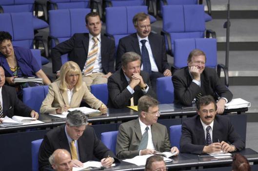 Leibrecht, Harald; Heinrich, Ulrich; Günther, Joachim; Winterstein, Claudia; Stinner, Rainer; Rexrodt, Günter; Homburger, Birgit; Bahr, Daniel; Stadler, Max Reichstagsgebäude, Plenarsaal