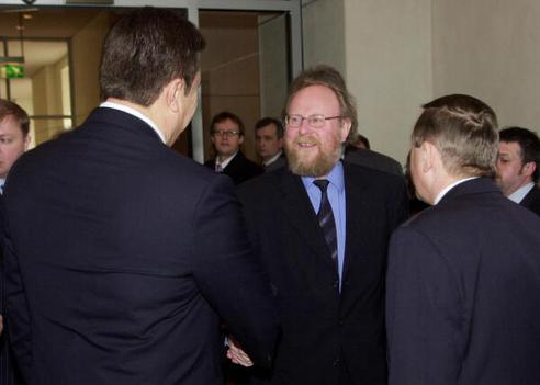 Thierse, Wolfgang; Janukowytsch, Wiktor Fedorowytsch Reichstagsgebäude, Präsidialebene