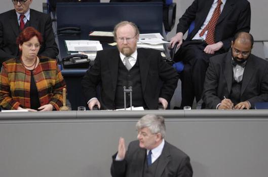 Fischer, Joseph; Brüning, Monika; Thierse, Wolfgang; Winkler, Josef Philip Reichstagsgebäude, Plenarsaal