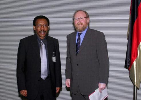 Thierse, Wolfgang; Yohannes, Dawit Reichstagsgebäude, Empfangsraum