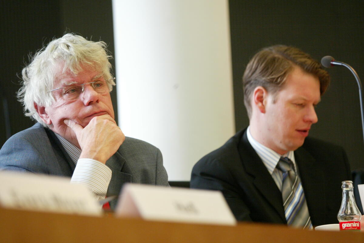 Die SPD-Abgeordneten Gerd Höfer und Klaas Hübner; Bundestagsabgeordnete, MdB Höfer, Gerd; Hübner, Klaas Die SPD-Abgeordneten Gerd Höfer und Klaas Hübner; Bundestagsabgeordnete, MdB