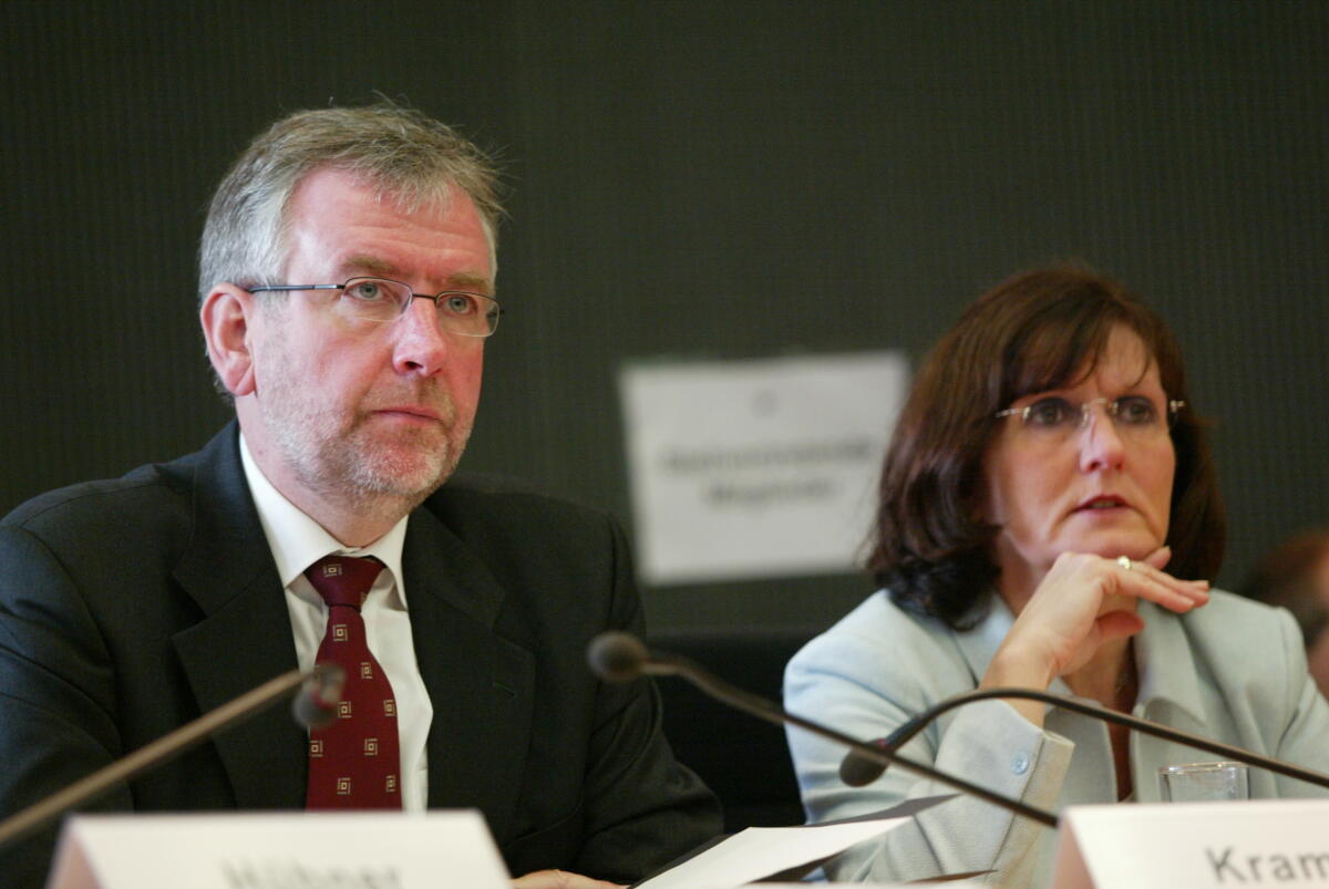 Die SPD-Abgeordneten Rolf Kramer und Ursula Mogg; Bundestagsabgeordnete, MdB Kramer, Rolf; Mogg, Ursula Die SPD-Abgeordneten Rolf Kramer und Ursula Mogg; Bundestagsabgeordnete, MdB