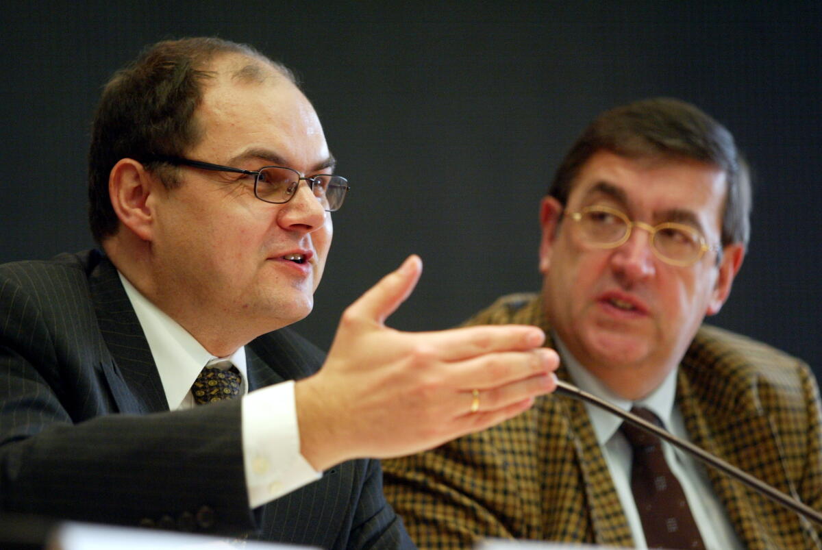 Schmidt, Christian; Lamers, Karl A. Die CDU/CSU-Abgeordneten Christian Schmidt, verteidigungspolitischer Sprecher  und Dr. Karl Lamers; Bundestagsabgeordnete, MdB