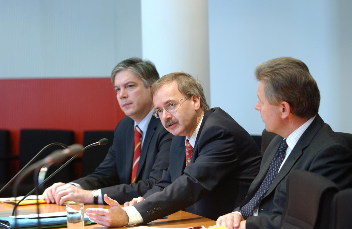 Die FDP-Abgeordneten Harald Leibrecht, Dr. Werner Hoyer und Dr.Rainer Stinner; Bundestagsabgeordnete, MdB Leibrecht, Harald; Hoyer, Werner; Stinner, Rainer Die FDP-Abgeordneten Harald Leibrecht, Dr. Werner Hoyer und Dr.Rainer Stinner; Bundestagsabgeordnete, MdB