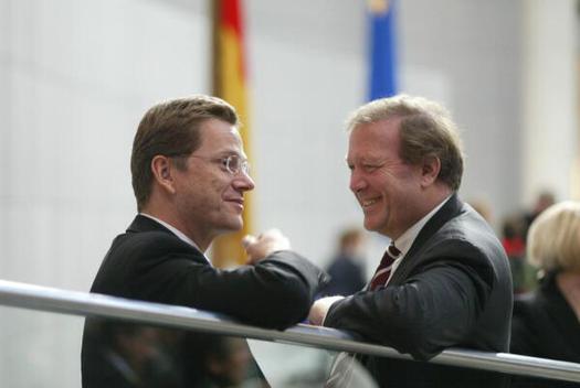Westerwelle, Guido; Rexrodt, Günter Reichstagsgebäude, Plenarsaal