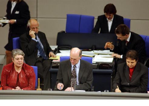 Heß, Petra; Pfeiffer, Sibylle; Lammert, Norbert Reichstagsgebäude, Plenarsaal
