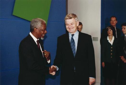 Fischer, Joseph; Annan, Kofi Reichstagsgebäude, Innenansicht
