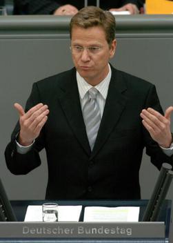 Westerwelle, Guido Reichstagsgebäude, Plenarsaal