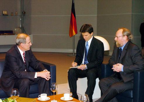Coats, Daniel R.; Thierse, Wolfgang Reichstagsgebäude, Empfangsraum