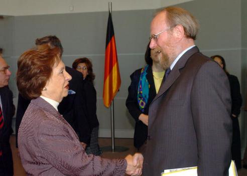 Benaki-Psarouda, Anna; Thierse, Wolfgang Reichstagsgebäude, Empfangsraum