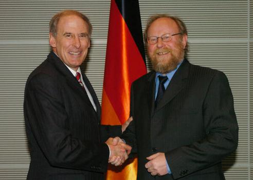 Coats, Daniel R.; Thierse, Wolfgang Reichstagsgebäude, Empfangsraum