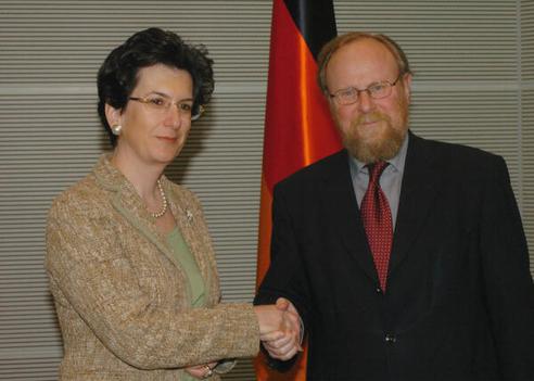 Burjanadze, Nino; Thierse, Wolfgang Reichstagsgebäude, Empfangsraum
