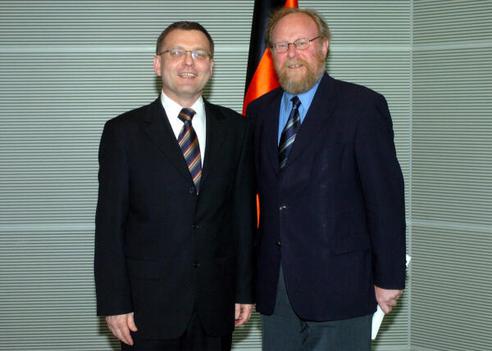 Thierse, Wolfgang; Zaoralek, Lubomir Reichstagsgebäude, Empfangsraum