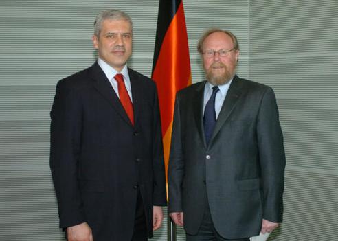 Thierse, Wolfgang; Tadic, Boris Reichstagsgebäude, Empfangsraum