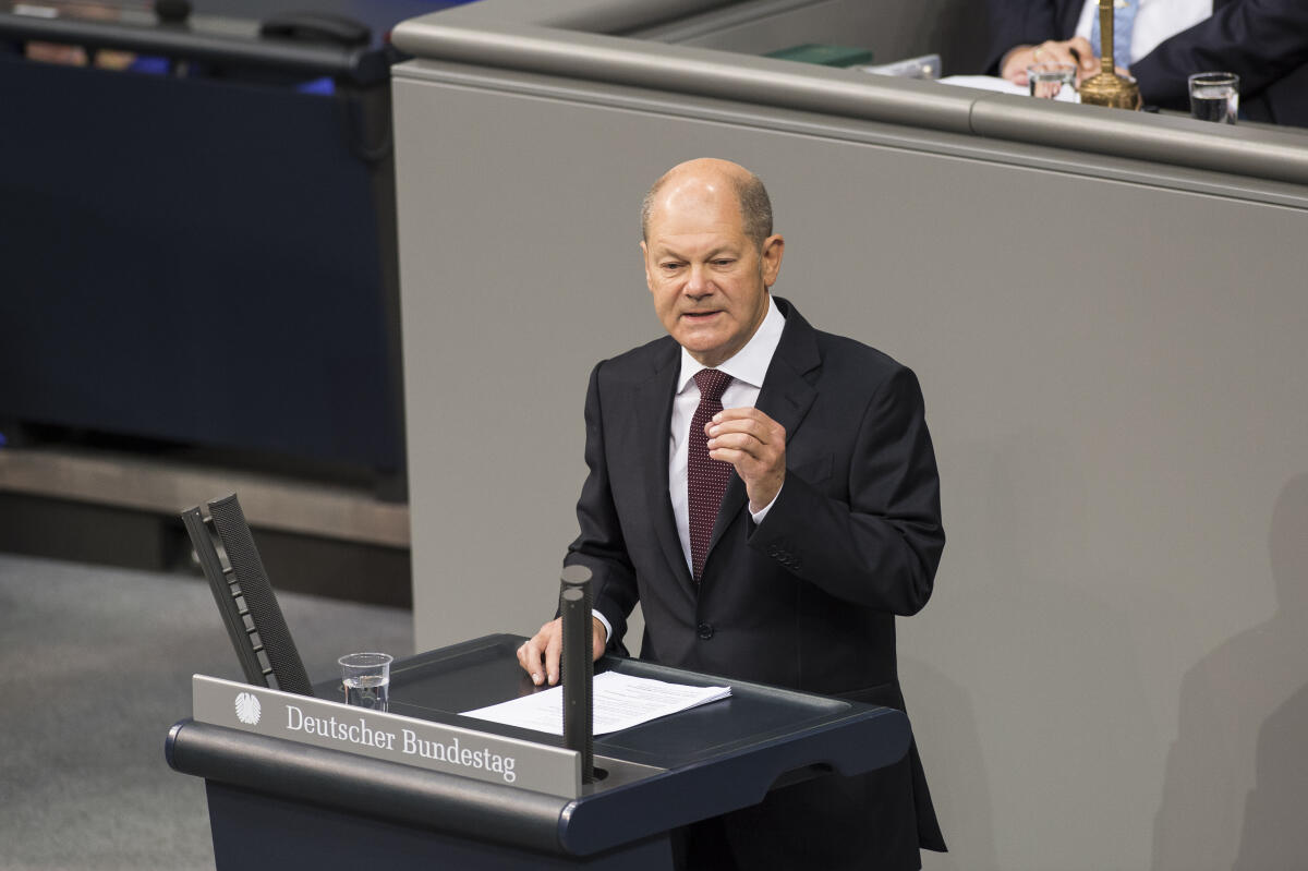 Scholz, Olaf Olaf Scholz, SPD, Finanzminister, Einbringung des Haushaltsgesetz 2021 am 29. September 2020