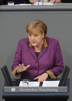 Merkel, Angela Reichstagsgebäude, Plenarsaal