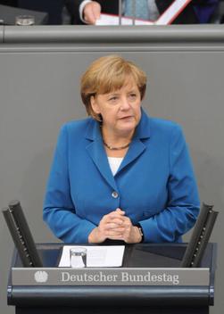 Merkel, Angela Reichstagsgebäude, Plenarsaal