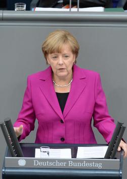 Merkel, Angela Reichstagsgebäude, Plenarsaal