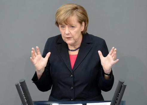 Merkel, Angela Reichstagsgebäude, Plenarsaal