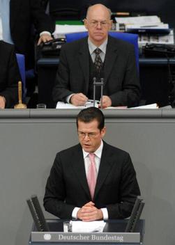 Guttenberg, Karl-Theodor Freiherr zu; Lammert, Norbert Reichstagsgebäude, Plenarsaal