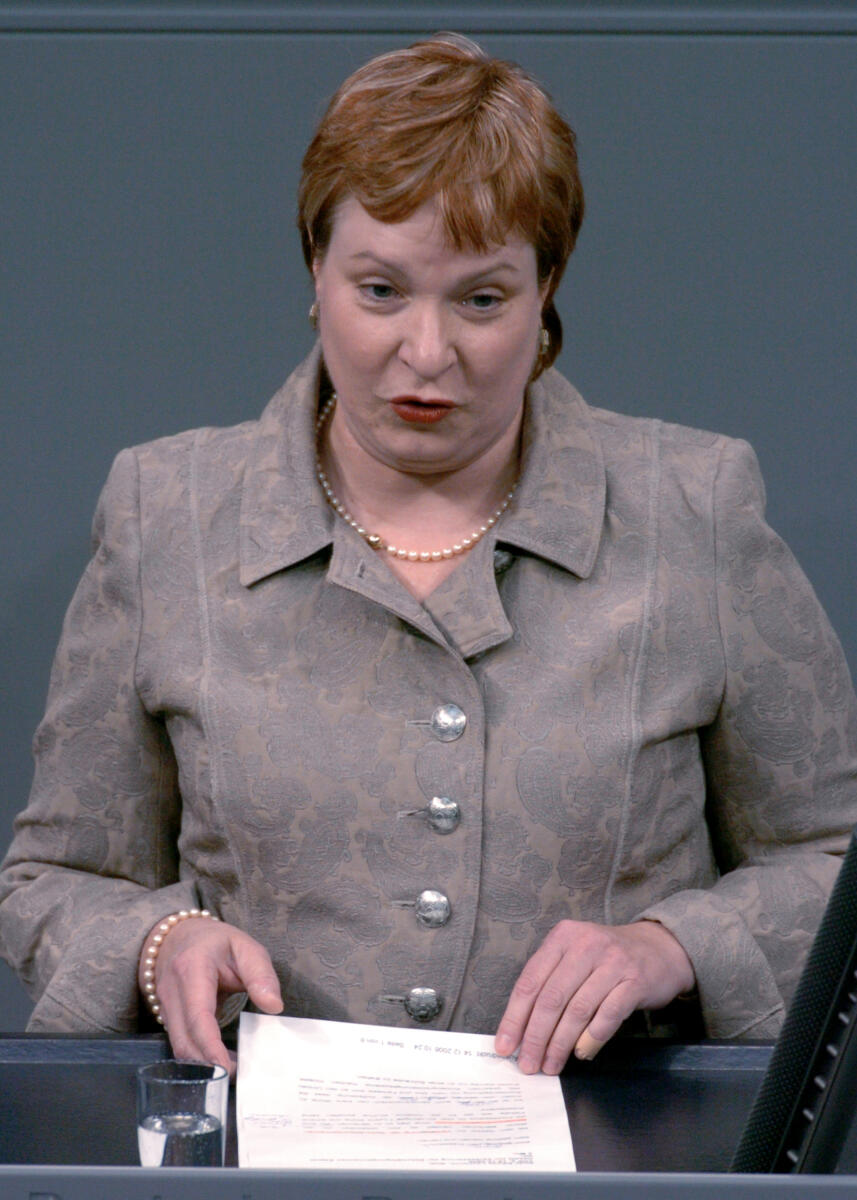 Laurischk, Sibylle Sibylle Laurischk, FDP, Bundestagsabgeordnete, Abgeordnete, Mitglied des Deutschen Bundestages, MdB, Rede, Deutscher Bundestag, 73. Sitzung, TOP 5, Thema: Renten- und Beschäftigungspolitik, Redner 7.; Rednerpult.