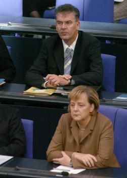 Müller, Gerd; Merkel, Angela Reichstagsgebäude, Plenarsaal