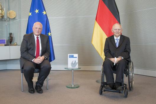Schäuble, Wolfgang; Kelber, Ulrich Reichstagsgebäude, Empfangsraum