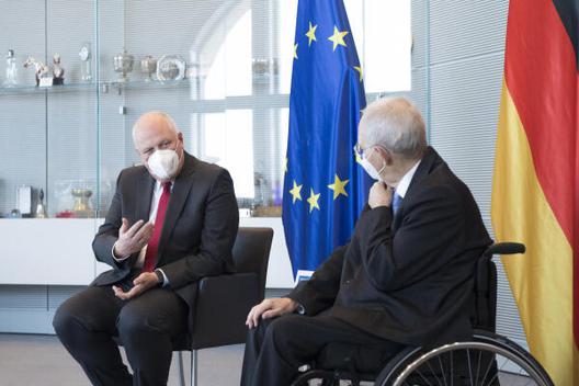 Schäuble, Wolfgang; Kelber, Ulrich Reichstagsgebäude, Empfangsraum