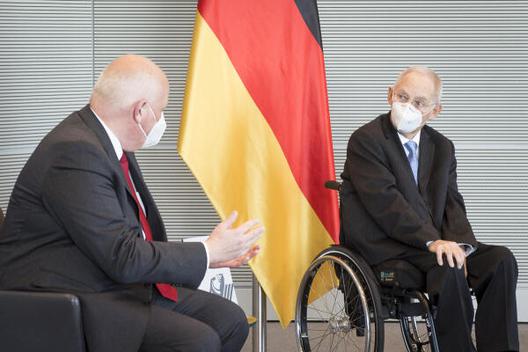 Schäuble, Wolfgang; Kelber, Ulrich Reichstagsgebäude, Empfangsraum