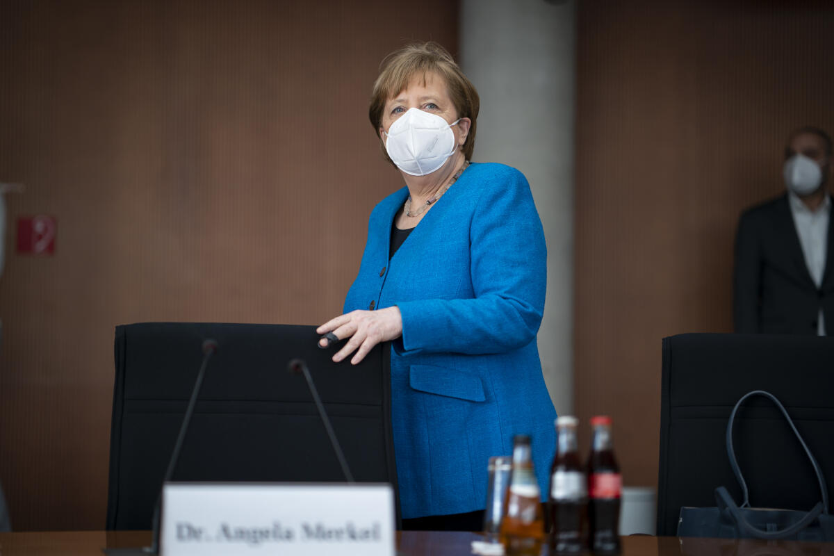 Bundeskanzlerin Angela Merkel, CDU/CSU, MdB, vor Beginn einer Zeugenbefragung durch den 3. Untersuchungsausschuss "Wirecard". Merkel, Angela Bundeskanzlerin Angela Merkel, CDU/CSU, MdB, vor Beginn einer Zeugenbefragung durch den 3. Untersuchungsausschuss "Wirecard".